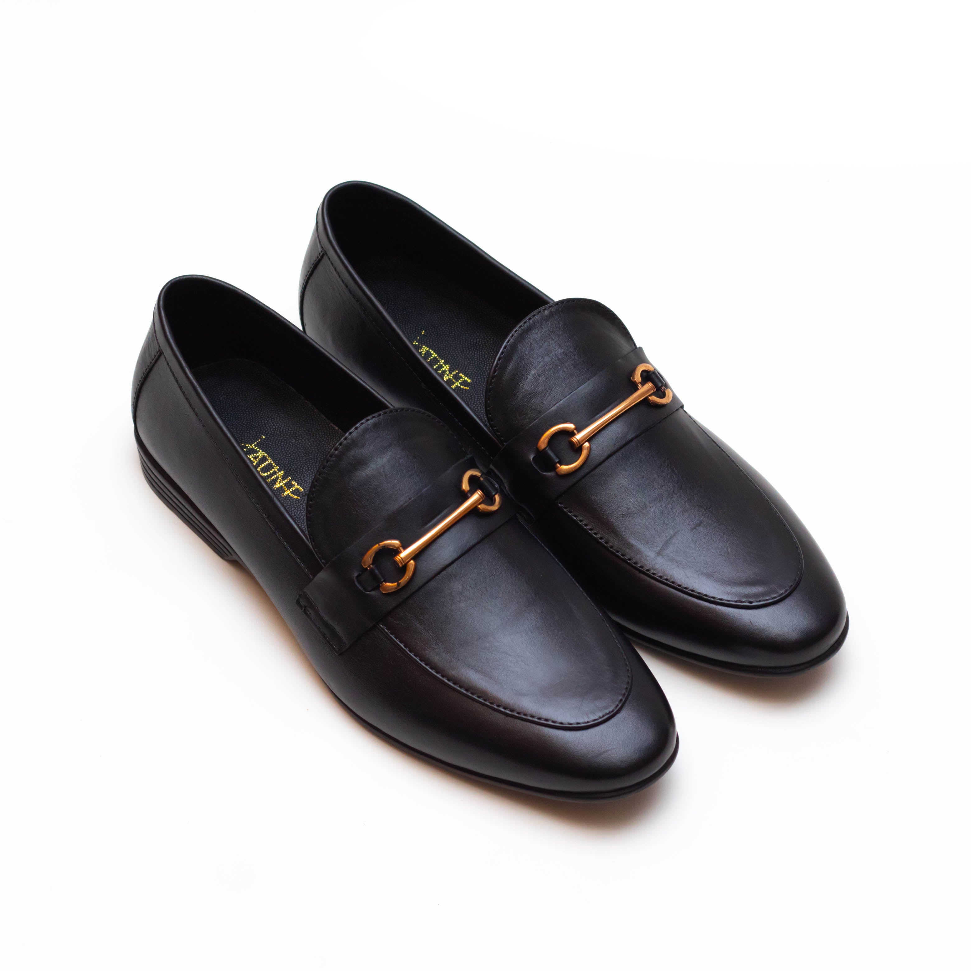 Formal Leather Loafers - Black