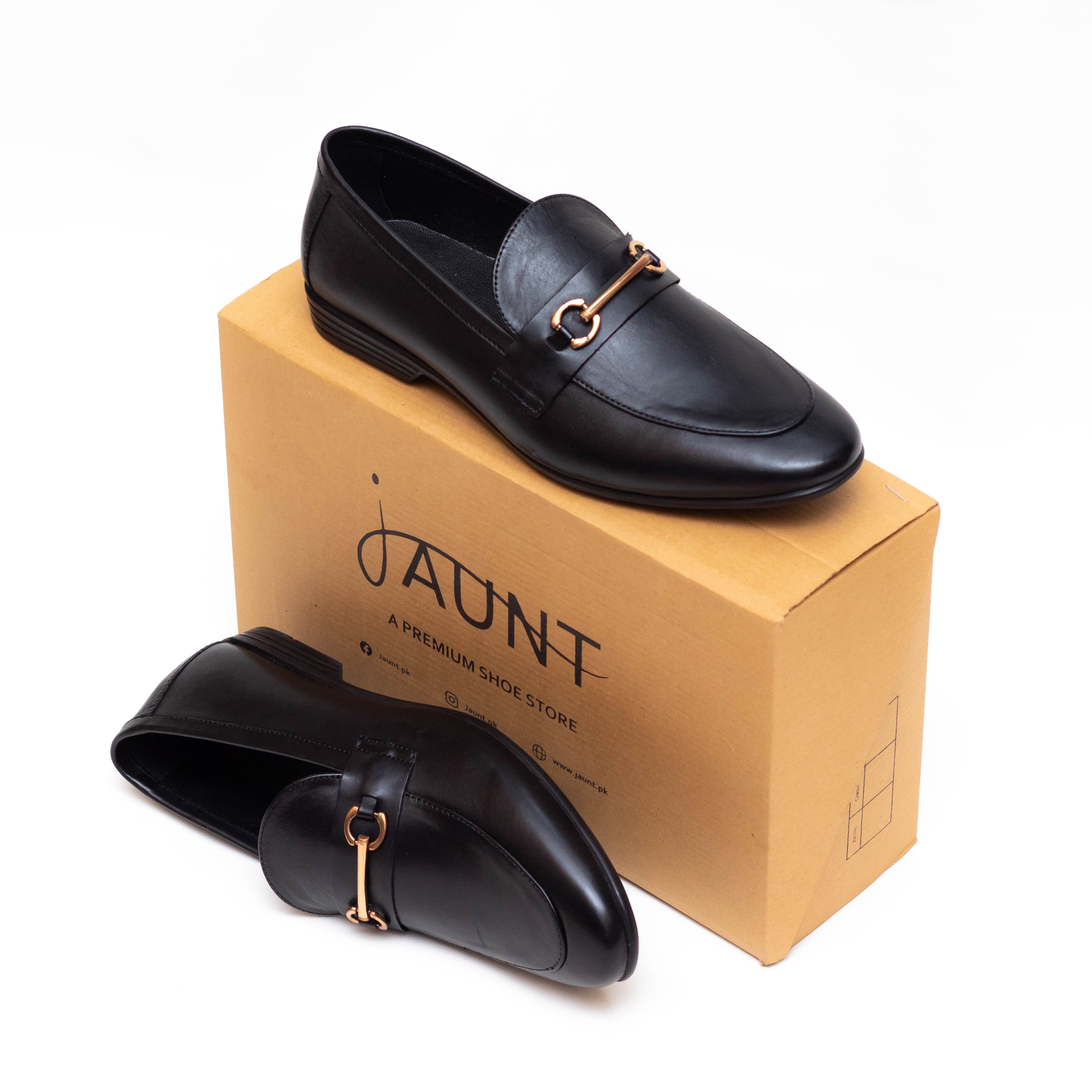 Formal Leather Loafers - Black